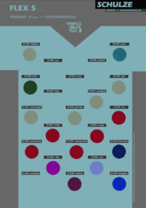 Paleta boja za folija za transfer na tekstil - Flex s1